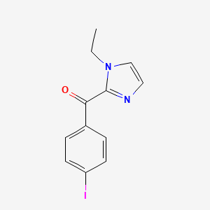 molecular formula C12H11IN2O B3225779 1-ethyl-2-(4-iodobenzoyl)-1H-imidazole CAS No. 1251200-18-6