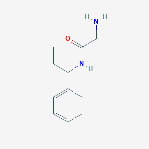 molecular formula C11H16N2O B3225796 2-Amino-N-(1-phenylpropyl)acetamide CAS No. 1251320-30-5