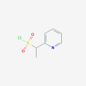 molecular formula C7H8ClNO2S B3225800 1-(Pyridin-2-yl)ethanesulfonyl chloride CAS No. 1251322-24-3