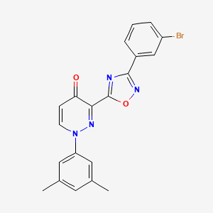 3-[3-(3-Bromophenyl)-1,2,4-oxadiazol-5-yl]-1-(3,5-dimethylphenyl)-1,4-dihydropyridazin-4-one
