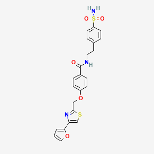 4-((4-(furan-2-yl)thiazol-2-yl)methoxy)-N-(4-sulfamoylphenethyl)benzamide