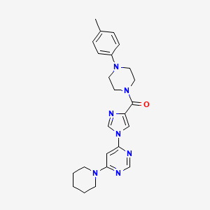 [4-(4-methylphenyl)piperazino][1-(6-piperidino-4-pyrimidinyl)-1H-imidazol-4-yl]methanone
