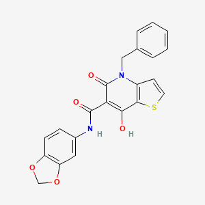 N-(2-bromophenyl)-2-[(6-methyl-3-phenylisoxazolo[5,4-d]pyrimidin-4-yl)oxy]acetamide