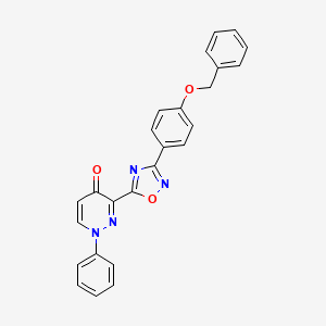 Ethyl 5-(2-{[(2-pyrrolidin-1-ylethyl)amino]carbonyl}phenyl)-1,3-oxazole-4-carboxylate