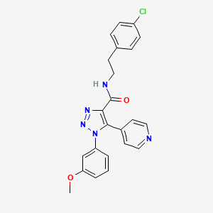 N-[2-(4-chlorophenyl)ethyl]-1-(3-methoxyphenyl)-5-(pyridin-4-yl)-1H-1,2,3-triazole-4-carboxamide