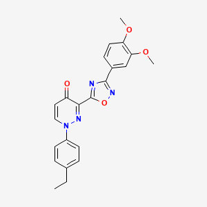 3-(3-(3,4-dimethoxyphenyl)-1,2,4-oxadiazol-5-yl)-1-(4-ethylphenyl)pyridazin-4(1H)-one