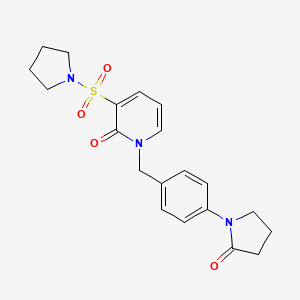 1-(4-(2-oxopyrrolidin-1-yl)benzyl)-3-(pyrrolidin-1-ylsulfonyl)pyridin-2(1H)-one