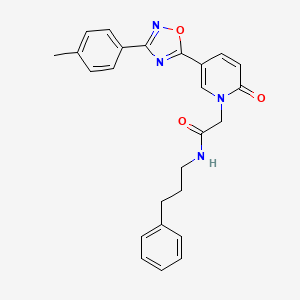 6-(4-Benzylpiperazin-1-yl)-3-{2-[3-(2-methoxyphenyl)-1,2,4-oxadiazol-5-yl]ethyl}[1,2,4]triazolo[4,3-b]pyridazine