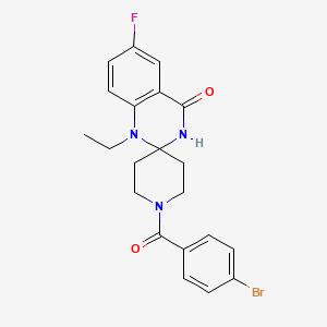 1-(4-bromobenzoyl)-1'-ethyl-6'-fluoro-1'H-spiro[piperidine-4,2'-quinazolin]-4'(3'H)-one