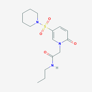 2-(2-oxo-5-(piperidin-1-ylsulfonyl)pyridin-1(2H)-yl)-N-propylacetamide