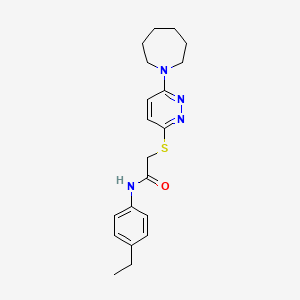 2-((6-(azepan-1-yl)pyridazin-3-yl)thio)-N-(4-ethylphenyl)acetamide