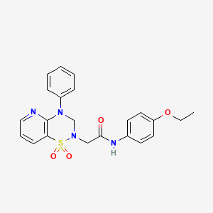 2-(1,1-dioxido-4-phenyl-3,4-dihydro-2H-pyrido[2,3-e][1,2,4]thiadiazin-2-yl)-N-(4-ethoxyphenyl)acetamide