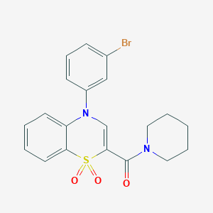 [4-(3-bromophenyl)-1,1-dioxido-4H-1,4-benzothiazin-2-yl](piperidin-1-yl)methanone