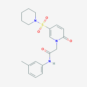 N-(3-methylphenyl)-2-[2-oxo-5-(piperidin-1-ylsulfonyl)pyridin-1(2H)-yl]acetamide