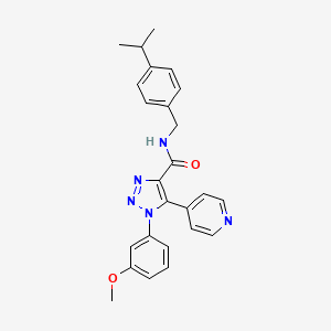 N-(4-isopropylbenzyl)-1-(3-methoxyphenyl)-5-pyridin-4-yl-1H-1,2,3-triazole-4-carboxamide