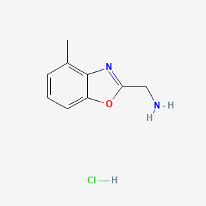 [(4-Methyl-1,3-benzoxazol-2-yl)methyl]amine hydrochloride