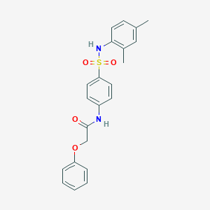 molecular formula C22H22N2O4S B322668 N-[4-[(2,4-dimethylphenyl)sulfamoyl]phenyl]-2-phenoxyacetamide 