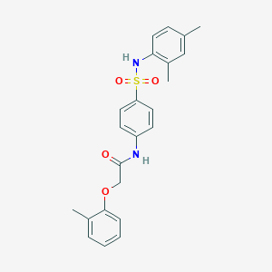 molecular formula C23H24N2O4S B322670 N-[4-[(2,4-dimethylphenyl)sulfamoyl]phenyl]-2-(2-methylphenoxy)acetamide 