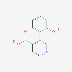 molecular formula C12H9NO3 B3226871 3-(2-Hydroxyphenyl)isonicotinic acid CAS No. 1258633-35-0