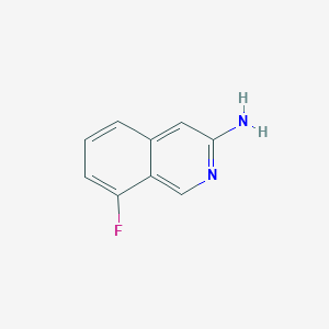 molecular formula C9H7FN2 B3226967 8-Fluoroisoquinolin-3-amine CAS No. 1259224-15-1
