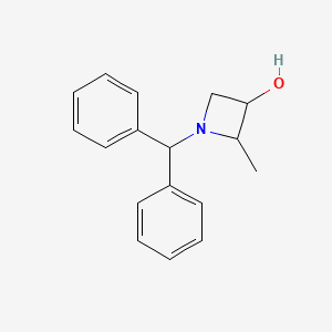 molecular formula C17H19NO B3227222 1-(Diphenylmethyl)-2-methylazetidin-3-ol CAS No. 1260757-70-7