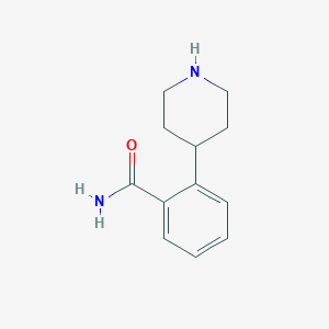molecular formula C12H16N2O B3227301 2-(Piperidin-4-yl)benzamide CAS No. 1260846-90-9