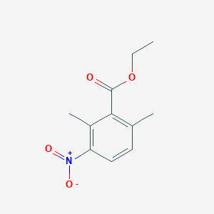 molecular formula C11H13NO4 B3227302 Ethyl 2,6-dimethyl-3-nitrobenzoate CAS No. 1260854-92-9