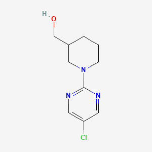 molecular formula C10H14ClN3O B3227531 [1-(5-Chloro-pyrimidin-2-yl)-piperidin-3-yl]-methanol CAS No. 1261230-75-4
