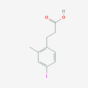 molecular formula C10H11IO2 B3228084 Benzenepropanoic acid, 4-iodo-2-methyl- CAS No. 1261621-89-9