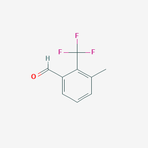molecular formula C9H7F3O B3228207 3-Methyl-2-(trifluoromethyl)benzaldehyde CAS No. 1261874-94-5