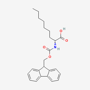 (R)-2-((((9H-Fluoren-9-yl)methoxy)carbonyl)amino)nonanoic acid