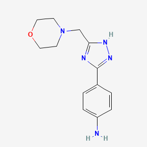 4-(5-Morpholin-4-ylmethyl-4h-[1,2,4]triazol-3-yl)phenylamine