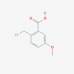 molecular formula C9H9ClO3 B3228496 2-(Chloromethyl)-5-methoxybenzoic acid CAS No. 1263286-06-1