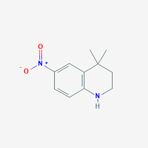 B3228520 4,4-Dimethyl-6-nitro-1,2,3,4-tetrahydroquinoline CAS No. 1263378-10-4
