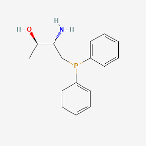 molecular formula C16H20NOP B3228565 (2R,3S)-3-Amino-4-(diphenylphosphanyl)butan-2-ol CAS No. 1264520-30-0