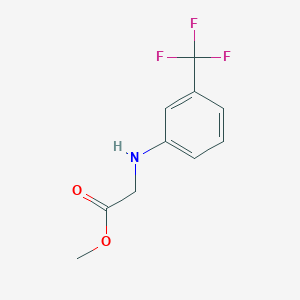 molecular formula C10H10F3NO2 B3228638 Methyl 2-[3-(trifluoromethyl)anilino]acetate CAS No. 126689-78-9