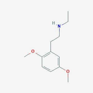 molecular formula C12H19NO2 B3228667 Benzeneethanamine, N-ethyl-2,5-dimethoxy- CAS No. 1267470-52-9