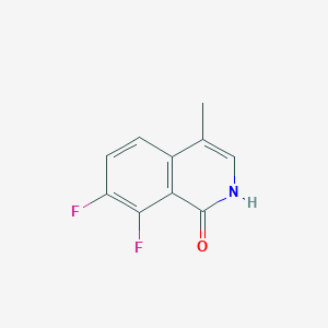 molecular formula C10H7F2NO B3228821 7,8-difluoro-4-methylisoquinolin-1(2H)-one CAS No. 1269294-33-8