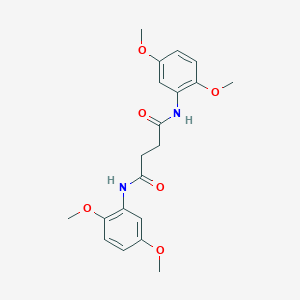 molecular formula C20H24N2O6 B322899 N,N'-bis(2,5-dimethoxyphenyl)butanediamide 