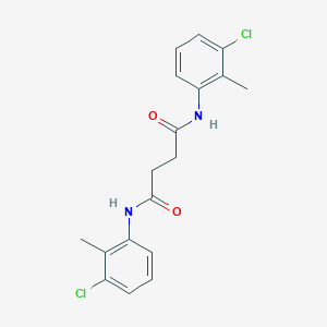 molecular formula C18H18Cl2N2O2 B322900 N,N'-bis(3-chloro-2-methylphenyl)butanediamide 