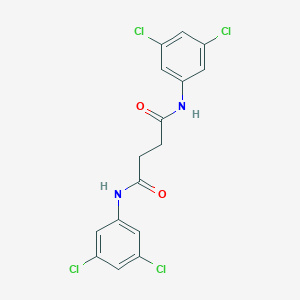 molecular formula C16H12Cl4N2O2 B322902 N,N'-bis(3,5-dichlorophenyl)butanediamide 