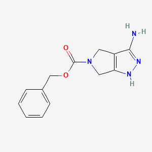 Benzyl 3-amino-4,6-dihydropyrrolo[3,4-C]pyrazole-5(1H)-carboxylate