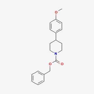 molecular formula C20H23NO3 B3229046 1-Benzyloxycarbonyl-4-(4-methoxyphenyl)piperidine CAS No. 127625-95-0