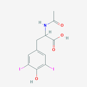 molecular formula C11H11I2NO4 B032291 N-乙酰-3,5-二碘-L-酪氨酸 CAS No. 1027-28-7
