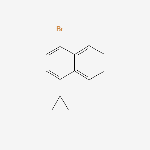 molecular formula C13H11B B3229110 1-Bromo-4-cyclopropylnaphthalene CAS No. 127971-24-8