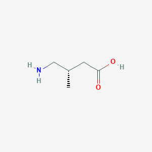 molecular formula C5H11NO2 B3229149 (3S)-4-amino-3-methylbutanoic acid CAS No. 128112-22-1