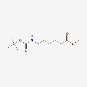 molecular formula C12H23NO4 B3229255 Methyl 6-([(tert-butoxy)carbonyl]amino)hexanoate CAS No. 128372-97-4