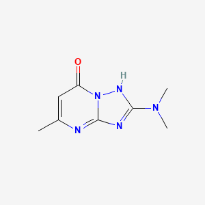 molecular formula C8H11N5O B3229335 2-(Dimethylamino)-5-methyl-4H,7H-[1,2,4]triazolo[1,5-a]pyrimidin-7-one CAS No. 128626-67-5