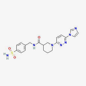 1-(6-(1H-imidazol-1-yl)pyridazin-3-yl)-N-(4-sulfamoylbenzyl)piperidine-3-carboxamide