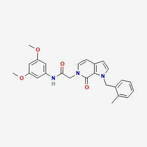 N-(3,5-dimethoxyphenyl)-2-[1-(2-methylbenzyl)-7-oxo-1,7-dihydro-6H-pyrrolo[2,3-c]pyridin-6-yl]acetamide